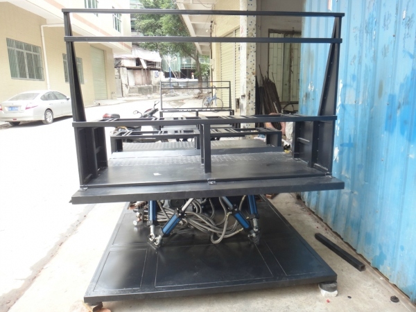 5D cinema 3-degree-of-freedom hydraulic platform, 7D dynamic cinema 6-degree-of-freedom hydraulic platform