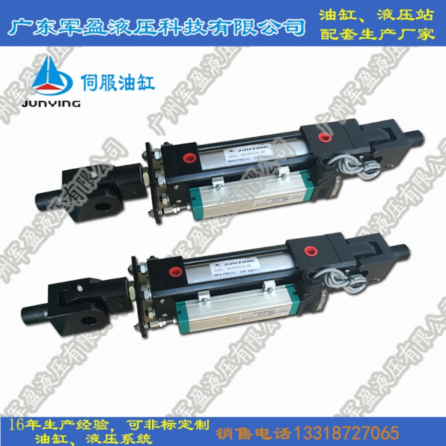 Double ear servo cylinder